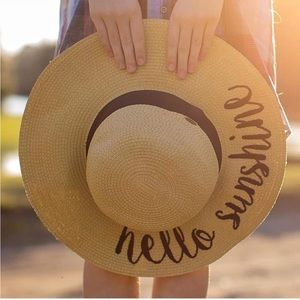 “Hello Sunshine” adjustable beach hat